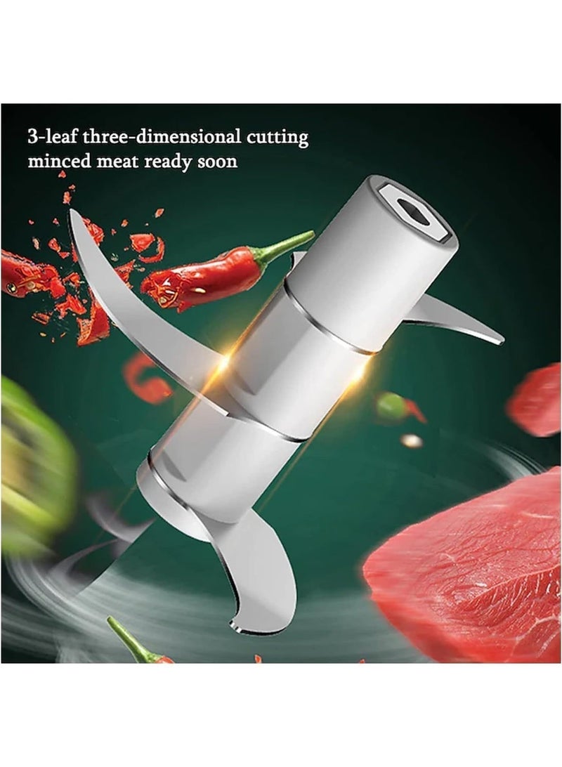 Small electric garlic grinder from Numof.com Meats with USB port, a strong and durable crusher for ginger and vegetables, white kitchen tools, 20.0 watts - Image 2