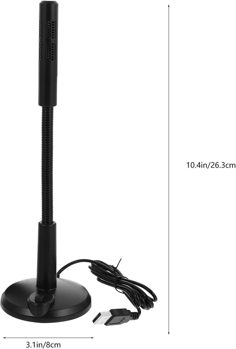 Angoily USB Laptop Microphone Computer Microphone with Holder Wired Meeting Mic for Online Conference and Gaming for Streaming and Chatting - Image 2