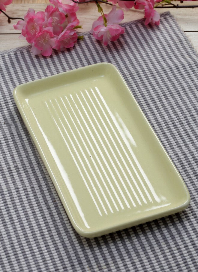 Arrabi Yellow Textured Ceramic Microwave Safe 2 Piece Mug with Tray - 220ml - Image 2