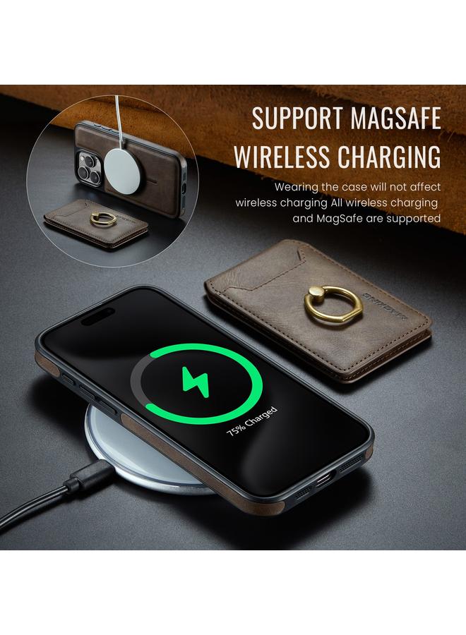 Dg Ming Case For iPhone 14 Pro K1 MagSafe Detachable Wallet RFID Back Cover Phone Case - Image 4