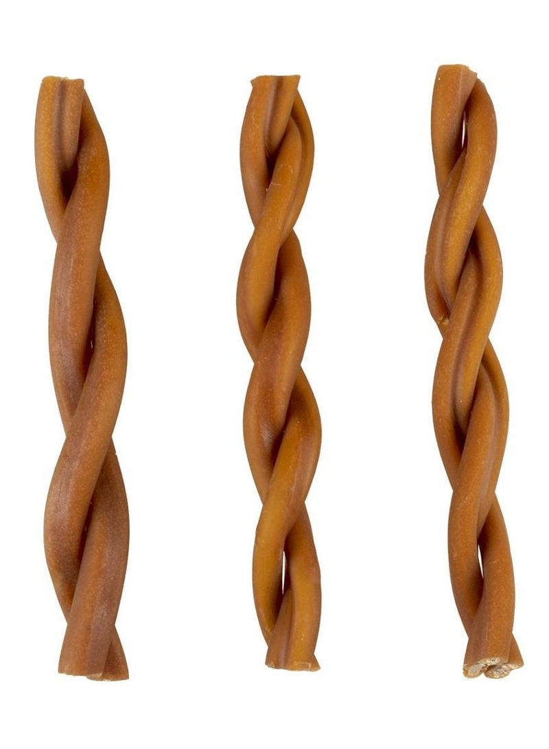 Duvo + Dog Chew Stuffed Bully Swirls 15cm 7pcs 231g, Brown - Image 2