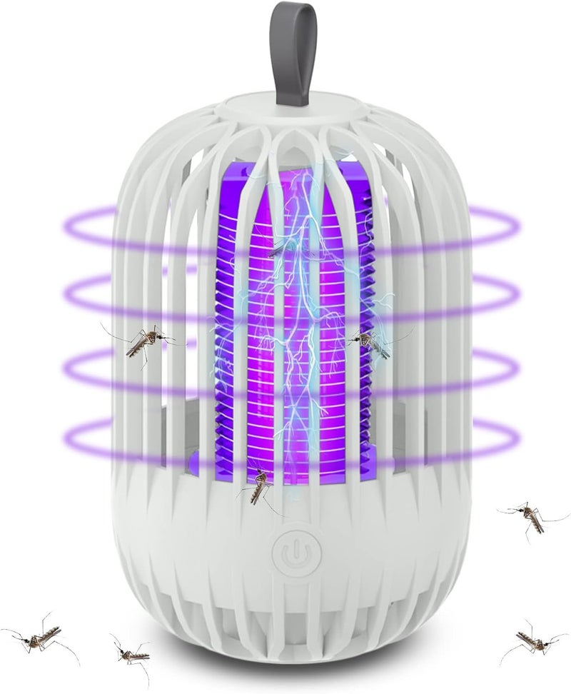 YARDHOBI Mosquito Killer with Night Light, Rechargeable Bug Zapper Indoor and Outdoor with USB Power Supply Portable Non-toxic Mosquito Zapper for Home, Garden, Patio - Image 1