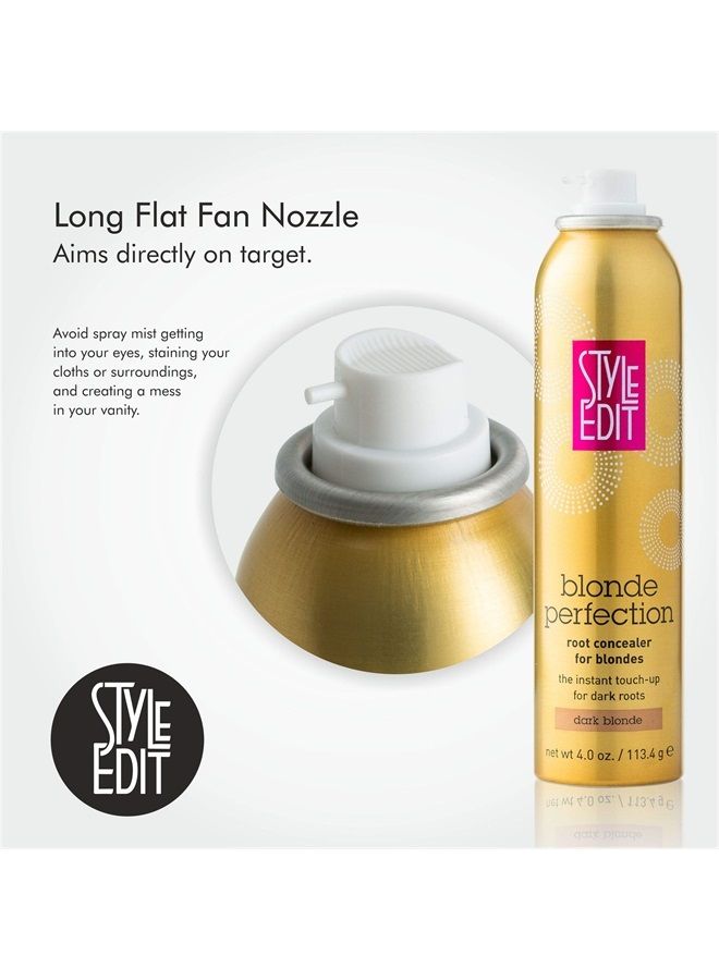STYLE EDIT DARK BLONDE Root Concealer Touch Up Spray (Multiple Colors Available) Instantly Covers Greys And Dark Roots - Image 3