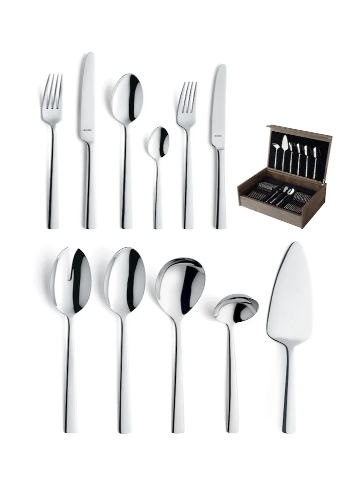 Amefa Moderno 1923 78 pcs Cutlery set in wooden canteen