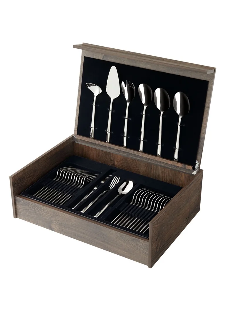 أميفا Moderno 1923 78 pcs Cutlery set in wooden canteen
