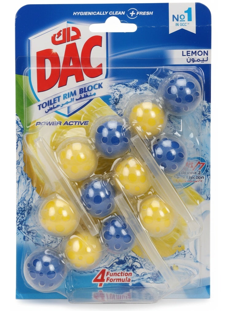 Power Active Toilet Rim Block Lemon 150Gm