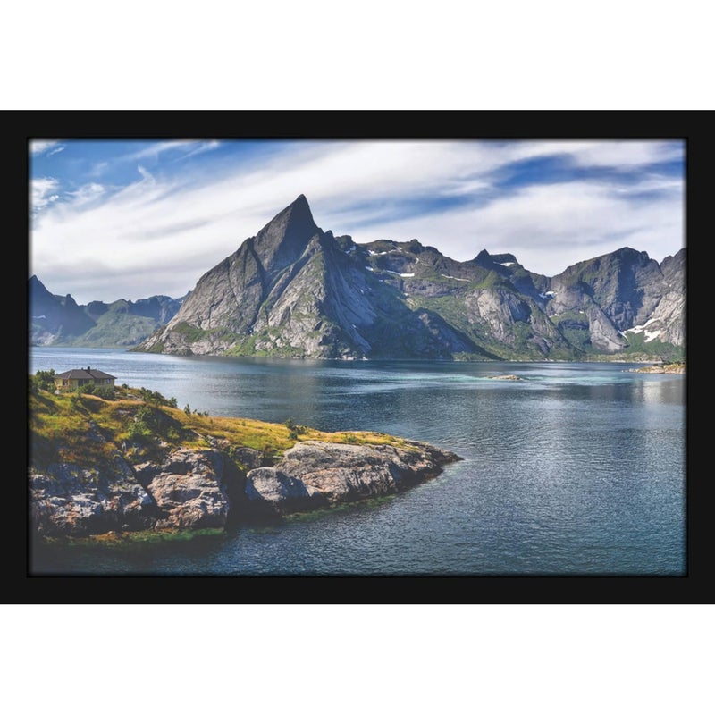Mad Masters Mountains Scenery Painting Aesthetic Hanging Photo Frame Decorative Item Home Decoration and Wall Decor for Living Room and Bedroom MM 194 12x18 Inch Paper With Plexi Glass