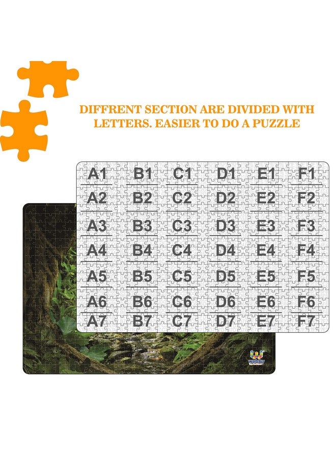 Webby Tropical Jungle with Sunshine Wooden Jigsaw Puzzle, 500 Pieces - Image 3