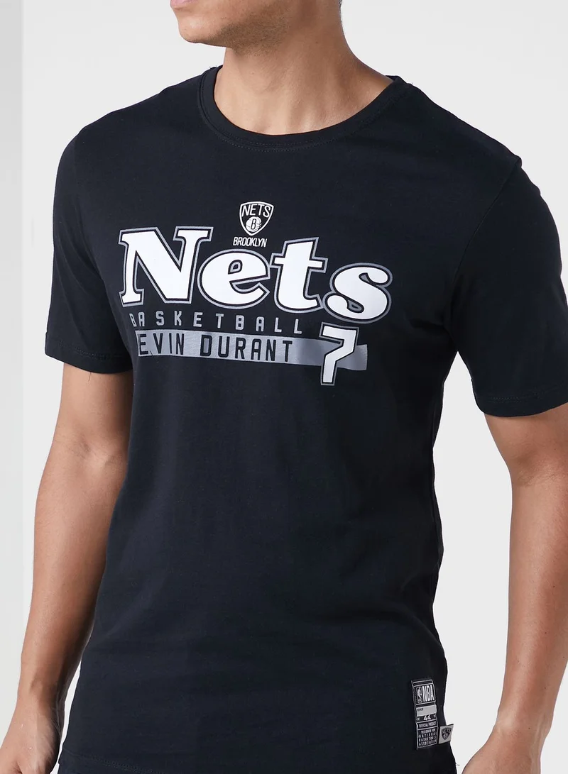 Nba  NBA Durant Kevin Brooklyn Nets Glow Up T-Shirt for Men | Best Price UAE