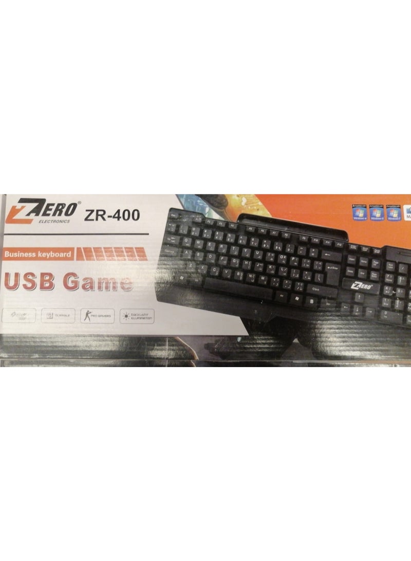 ZERO USB Keyboard - ZR-400-ZR-500-ZR-600-ZR-300 Black - Image 3