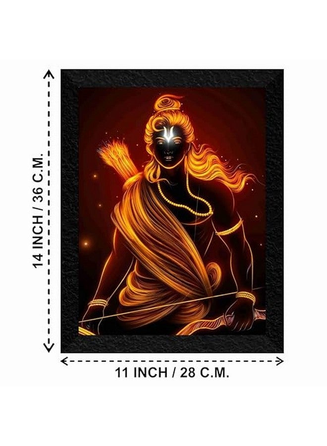 SAF Shree Ram Religious Wall Painting For Wall Decoration 3D Modern Art Painting For Living Room With Frames For Home Decoration, Hotel, Office Paintings 36 Cm X 28 Cm Sanfk36077 - Image 3