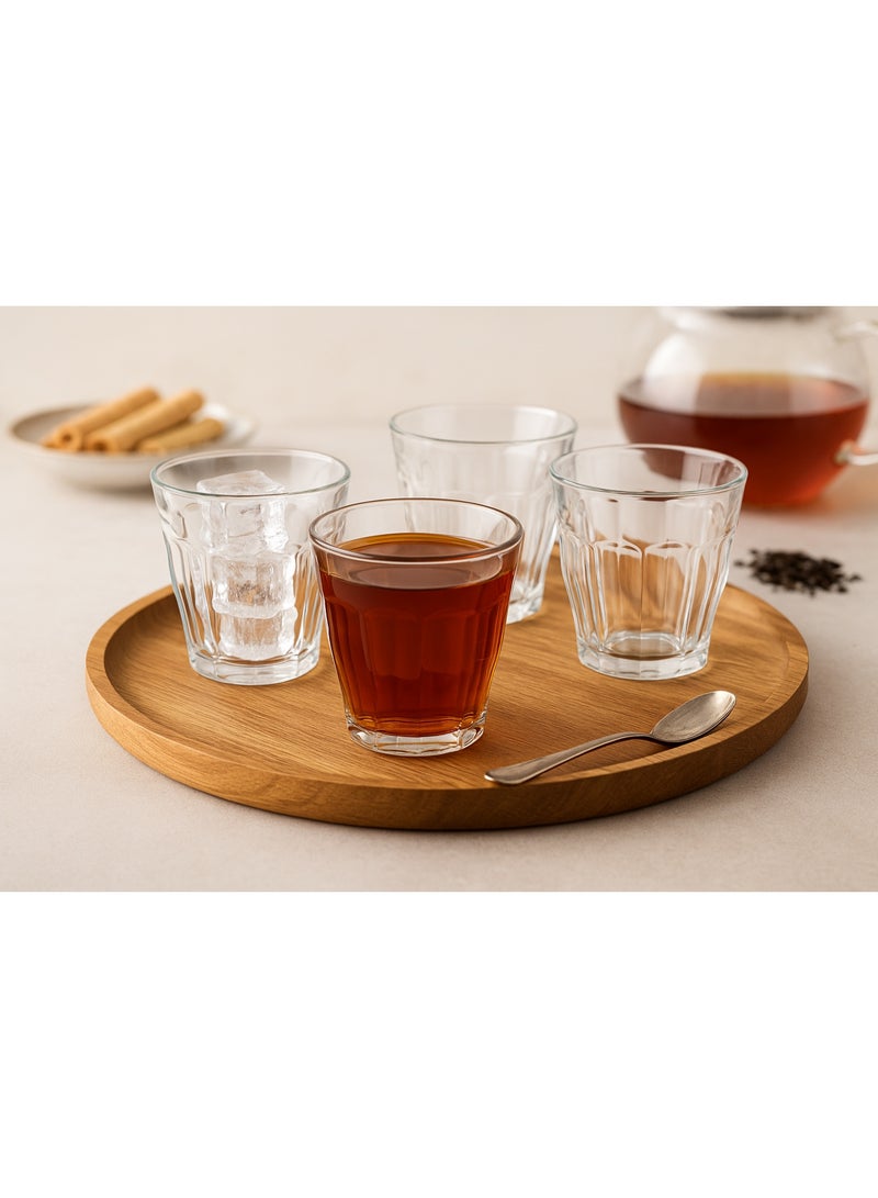 DURALEX Set of 6 French-made glass cups from DURALEX 130 ml capacity, for multiple uses - Image 1