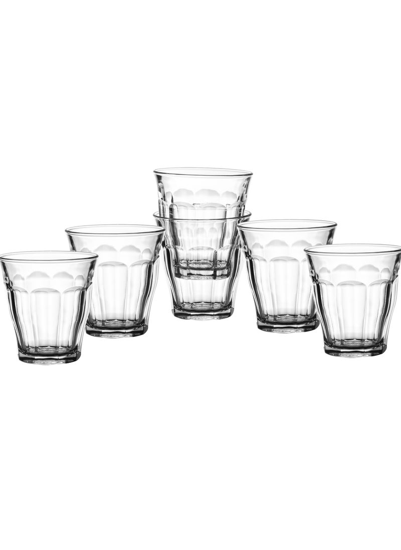 DURALEX - Set of 6 French-made glass cups from DURALEX 130 ml capacity, for multiple uses - Image 1