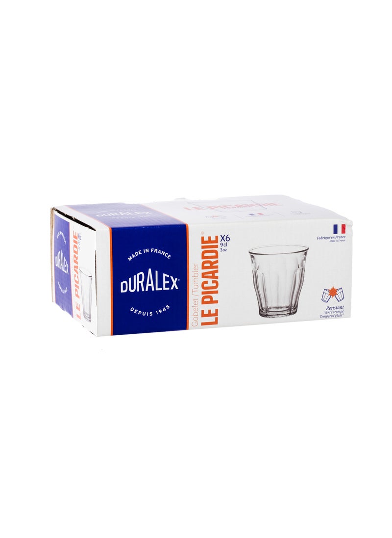 DURALEX - Set of 6 French-made glass cups from DURALEX 130 ml capacity, for multiple uses - Image 1