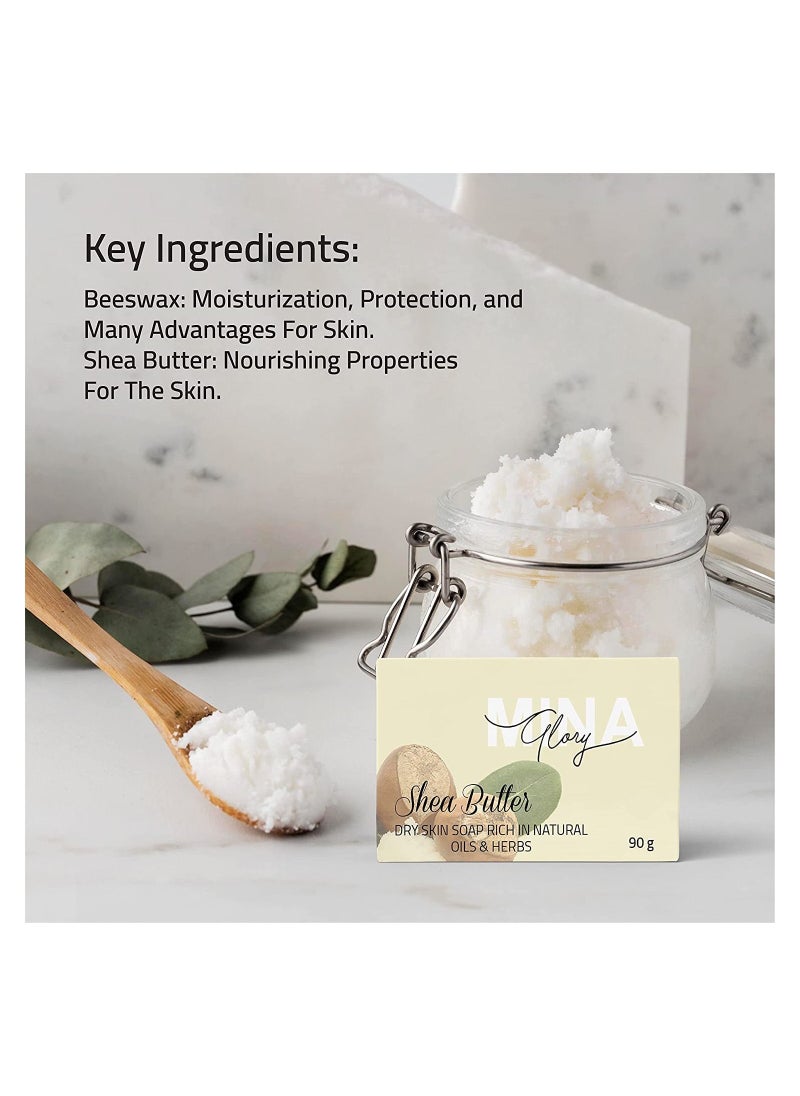MINA Glory - Mina Glory Shea Soap 90g - Image 1