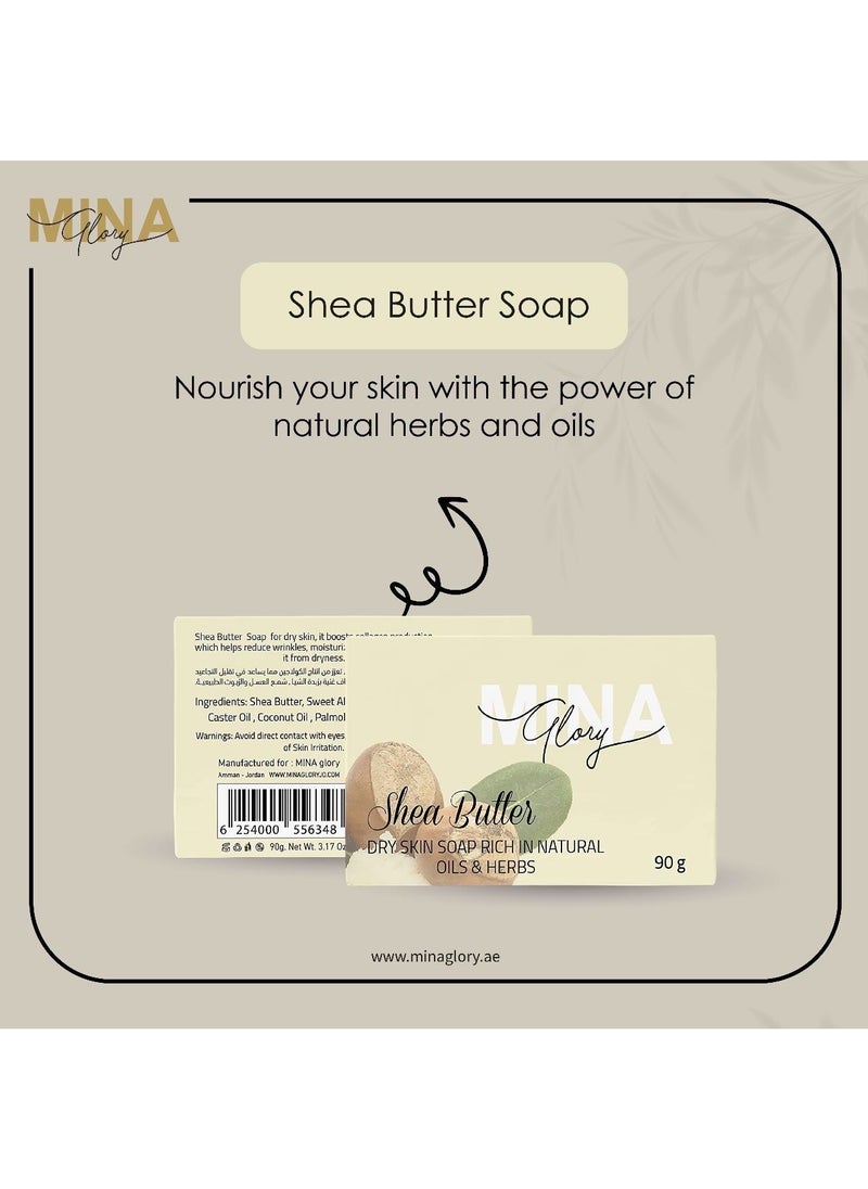 MINA Glory - Mina Glory Shea Soap 90g - Image 1