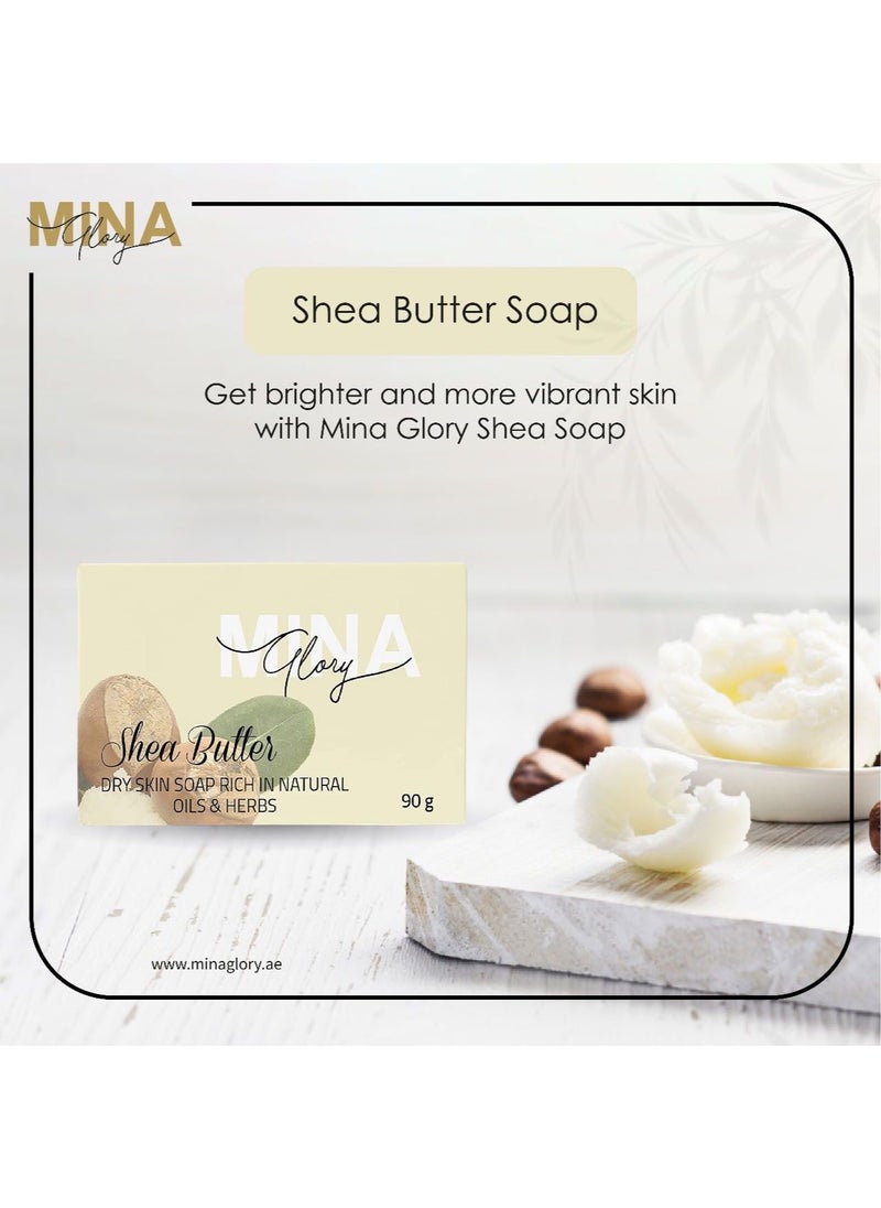 MINA Glory - Mina Glory Shea Soap 90g - Image 1