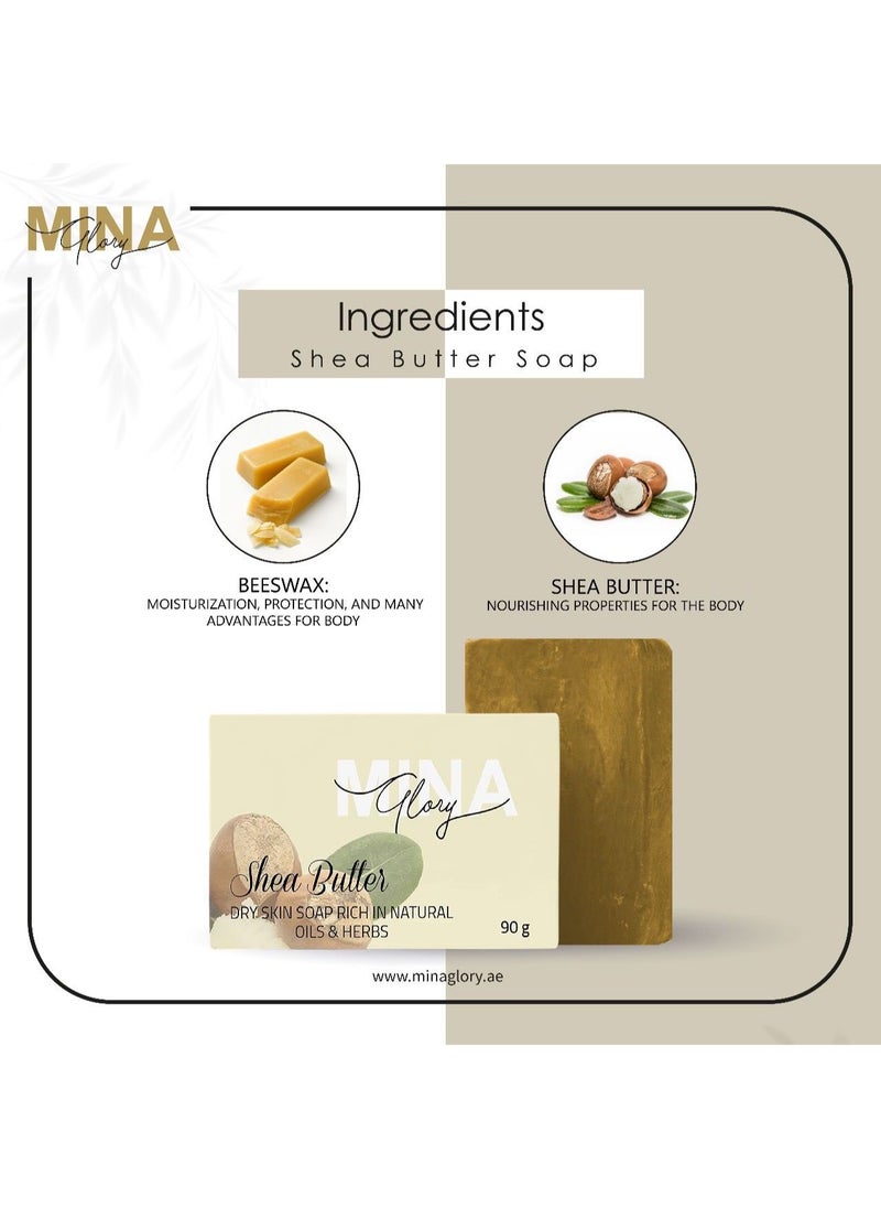 MINA Glory - Mina Glory Shea Soap 90g - Image 1