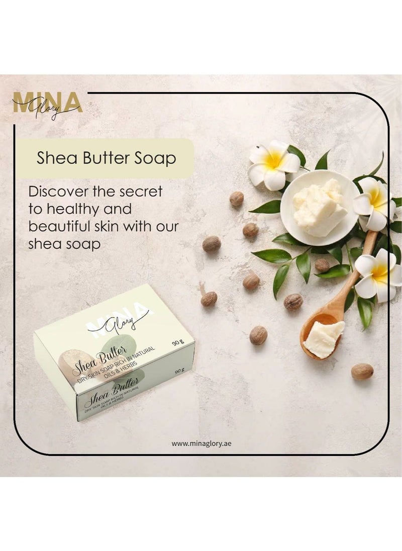 MINA Glory - Mina Glory Shea Soap 90g - Image 1