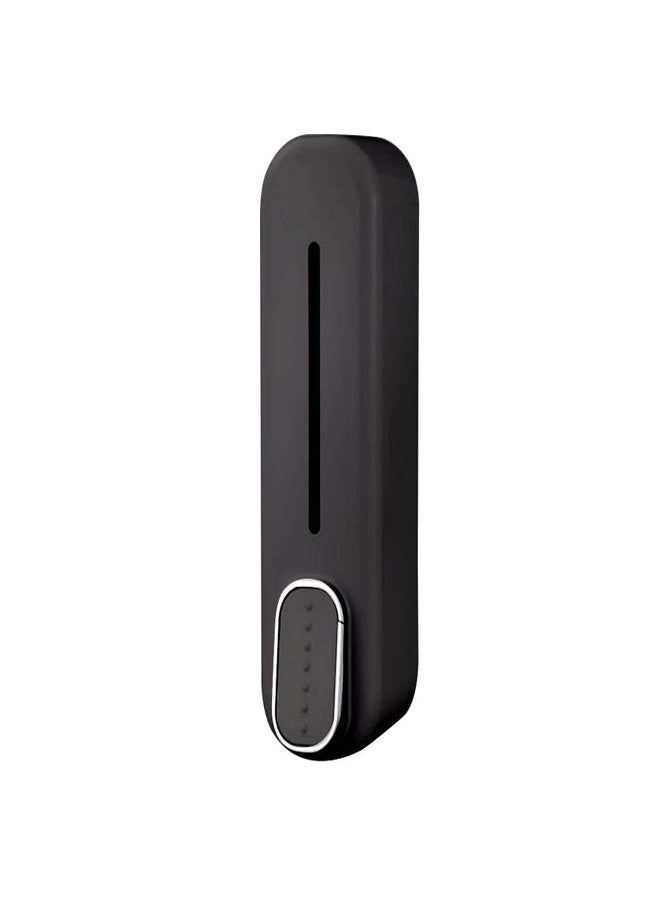 HYDERON Hand Soap Dispenser – Wall Mounted Liquid Shampoo & Soap Holder for Bathroom and Kitchen (ABS, Black, Pack of 1) - Image 1
