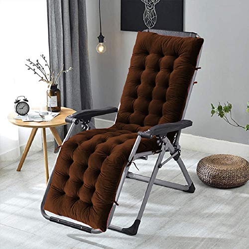 DADDY COOL DADDY COOL Comfortable Premium Vevet Rocking Chair Cushion Use for OfficeRestingHome in Outdoor and Indoor Pack of 1 20X60 Inch Brown - Image 2