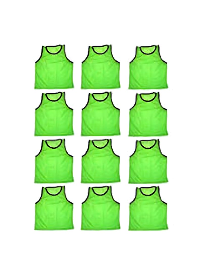 H PRO H PRO Football Pinnies | Training Jackets | Set of 12 | Green - Image 1