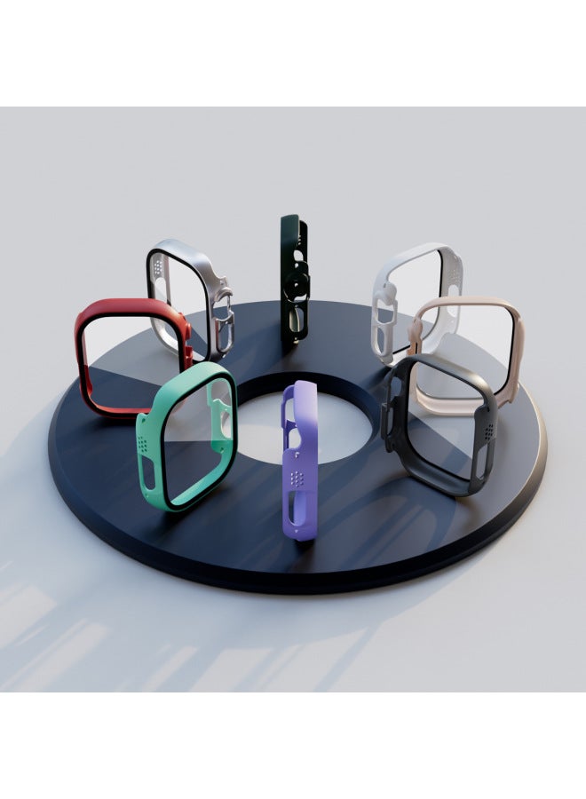 Neutral حافظة كاملة لسلسلة ساعة آبل 10، حافظة ساعة آبل من مادة PC مع طلاء زيت غير لامع، فيلم زجاجي مقسى، حافظة شاملة - Image 2