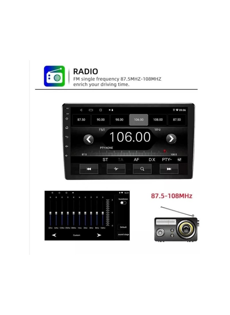 SHEZA STAR Android Car Stereo for Toyota Corolla 2008 2009 2010 2011 2012 2013 1GB RAM 32GB ROM MirrorLink WiFi BT, 9 Inch IPS Touch Screen with Backup Camera Included  - Image 4