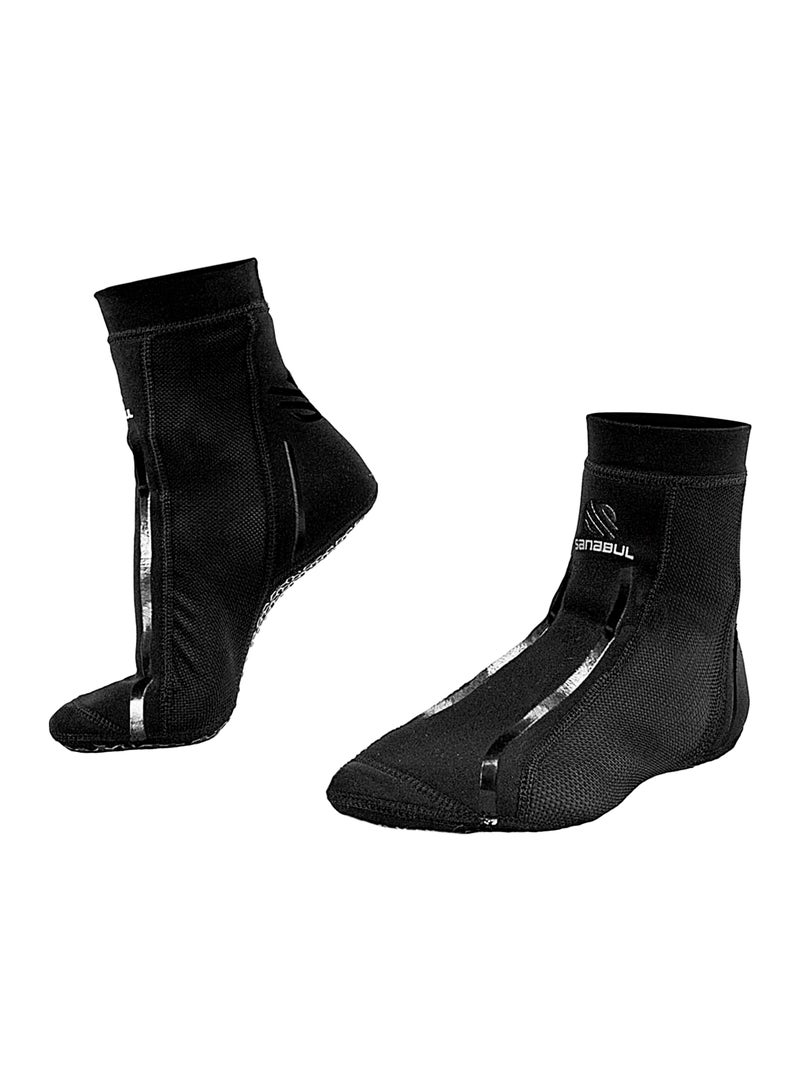 Sanabul  New Item Foot Grip Socks For Men & Women | Mma, Kickboxing, Wrestling, Pilates, Yoga Anti Slip Socks, Non Slip Socks (Large/X-Large, Black) - Image 1