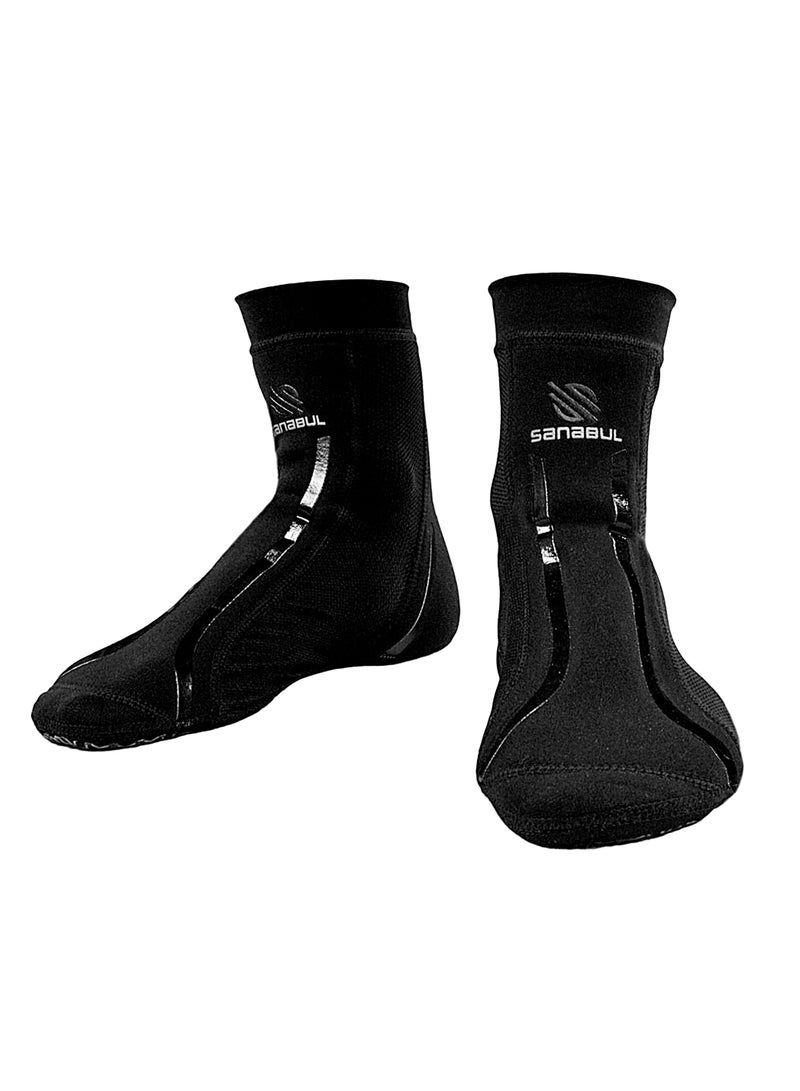 Sanabul  New Item Foot Grip Socks For Men & Women | Mma, Kickboxing, Wrestling, Pilates, Yoga Anti Slip Socks, Non Slip Socks (Large/X-Large, Black) - Image 4