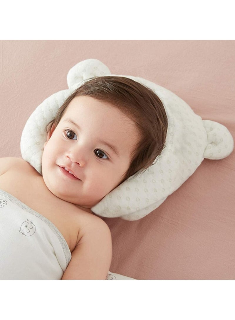 ULHYC Baby Pillow for Newborn Sleeping 0 to 12 Months Prevent Flat Head Nursery Shaping Infant Unisex Latex Pillow Protection Support for Daily Use and Baby Shower Gift - Image 4