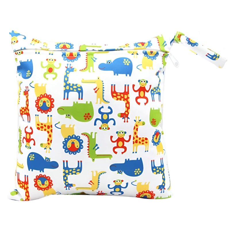 Diaper Bags - Cloth Diapers, Reusable Multifunctional Wet Bag with Zipper, Washable Organizer Bag Perfect for Travel with Toddler Diapers and Other Items