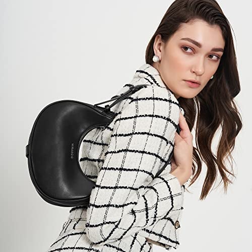 Miraggio Cindy Half Moon Structured Shoulder Bag For Women Stylish | Women Shoulder Bag (Black) - Image 2