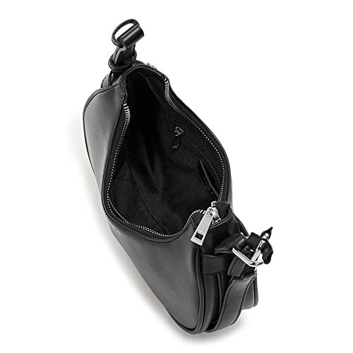 Miraggio Cindy Half Moon Structured Shoulder Bag For Women Stylish | Women Shoulder Bag (Black) - Image 5