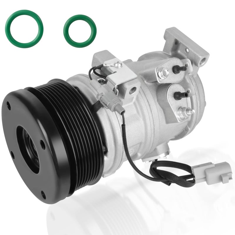 HYR Automotive Air Conditioning Compressor AC Compressor with Clutch Compatible with Toyota Tundra 20072020 57L 20102019 46L 8 Grooves 883200C130 883200C160 158325