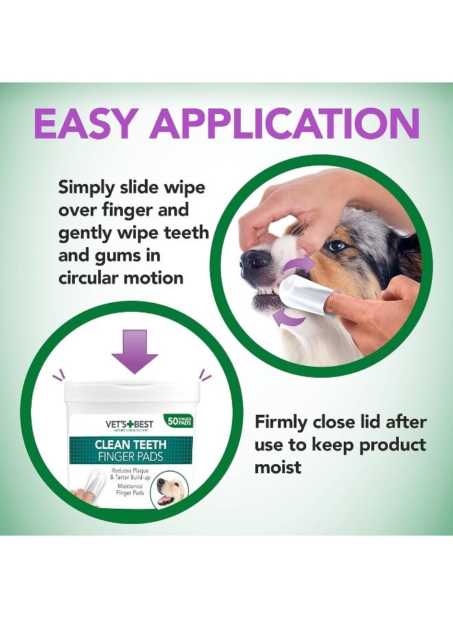 Vet's Best وسادات تنظيف الأسنان من فيتس بيست 50 وسادة - Image 5