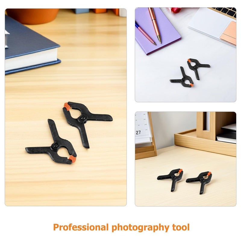 Heavy Duty 2 Inch Spring Clips 50pcs Plastic Background Clamps for Photography Studio - Image 4