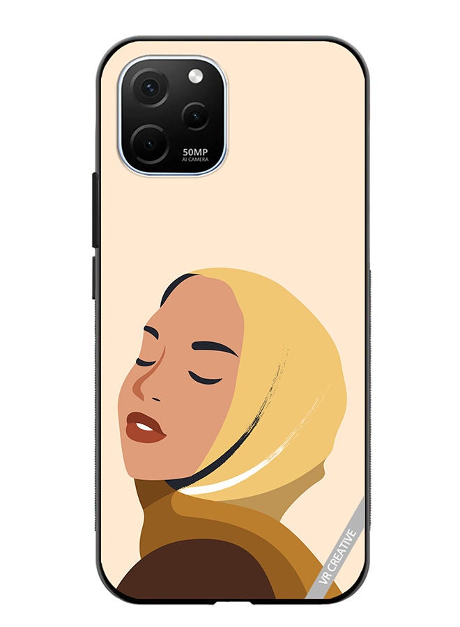 VR CREATIVE Protective Case Cover For Huawei Enjoy 50z Cartoon Woman Shape Design Multicolour - Image 1