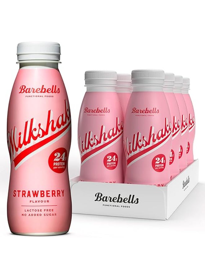 Barebells Protein Milkshake Strawberry ( 330 ML x 8 ) - Image 1