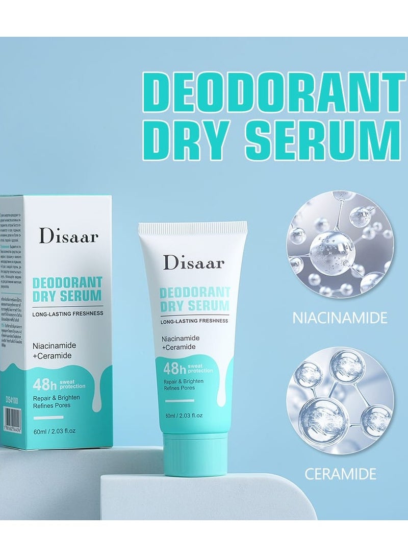 ديسار سيروم مزيل العرق الجاف بالنياسيناميد والسيراميد 60 مل - Image 2