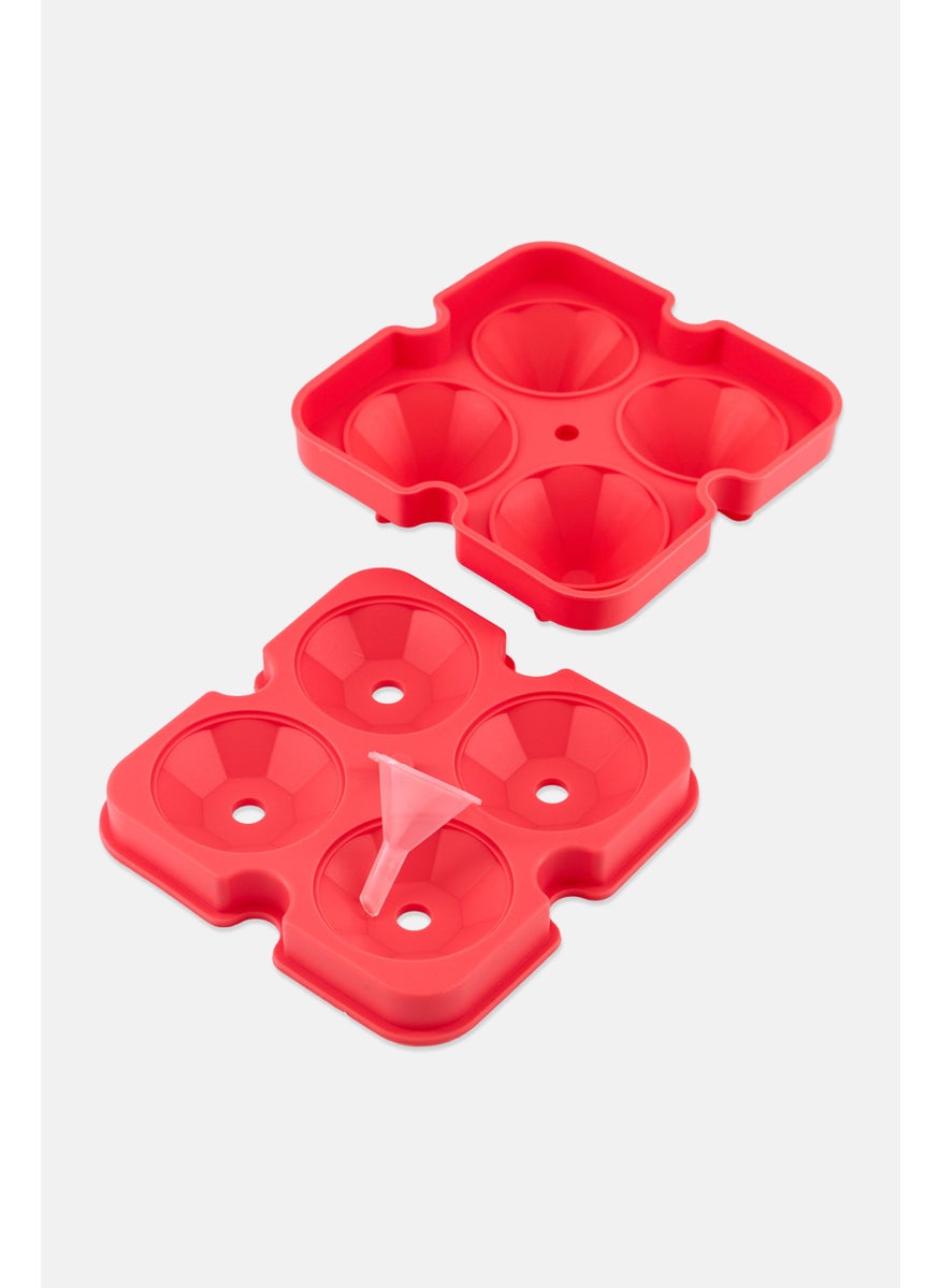 Ice Cube Shaper Molds, Red