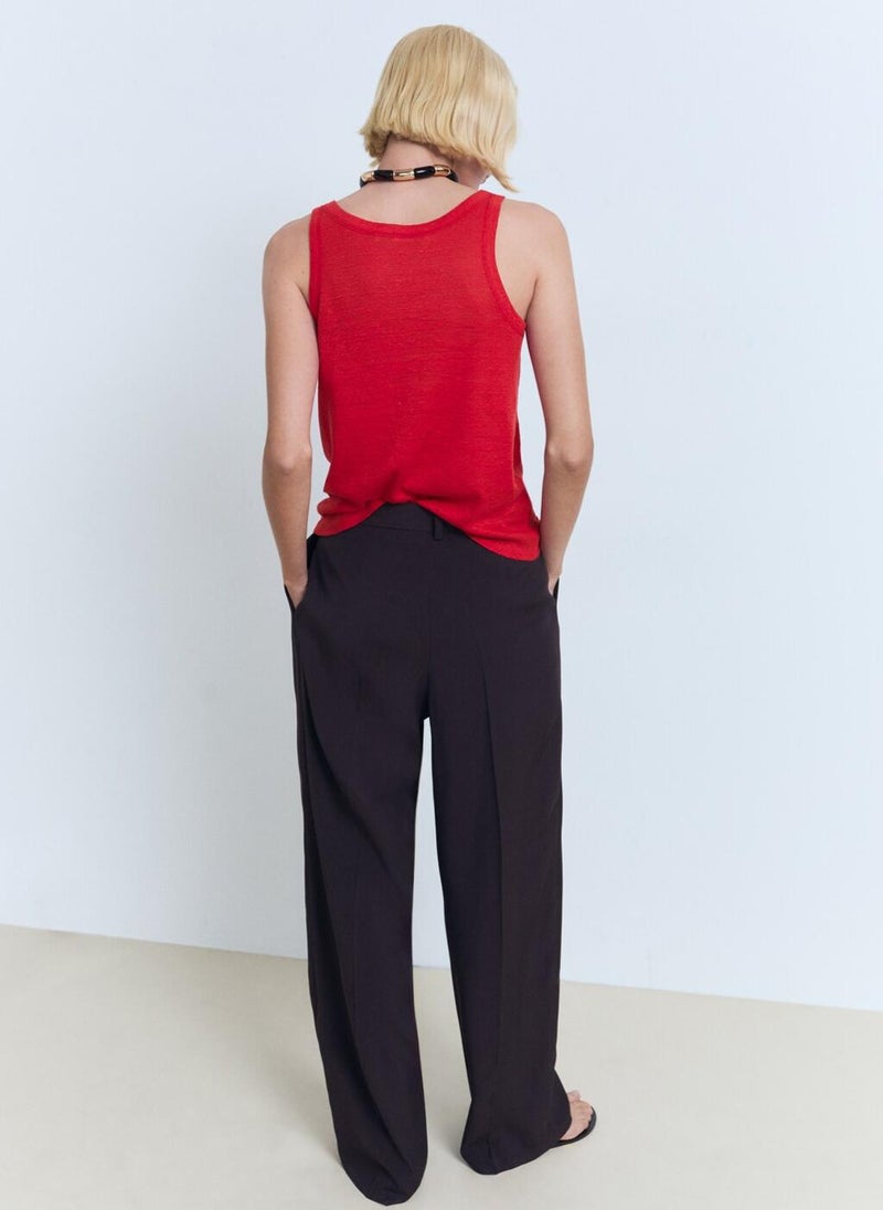 MANGO Crew Neck Sleevless Top  - Image 2