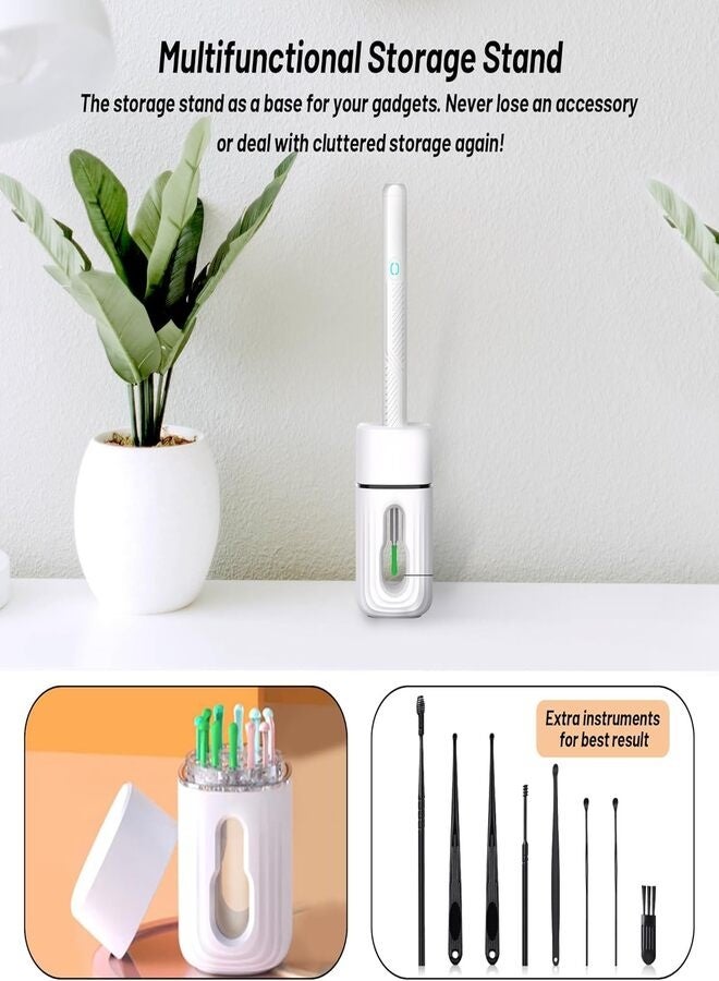 نواكيي أداة إزالة شمع الأذن المرئية الذكية مع كاميرا HD 1080P، منظار أذن لاسلكي للآيفون والأندرويد - Image 2