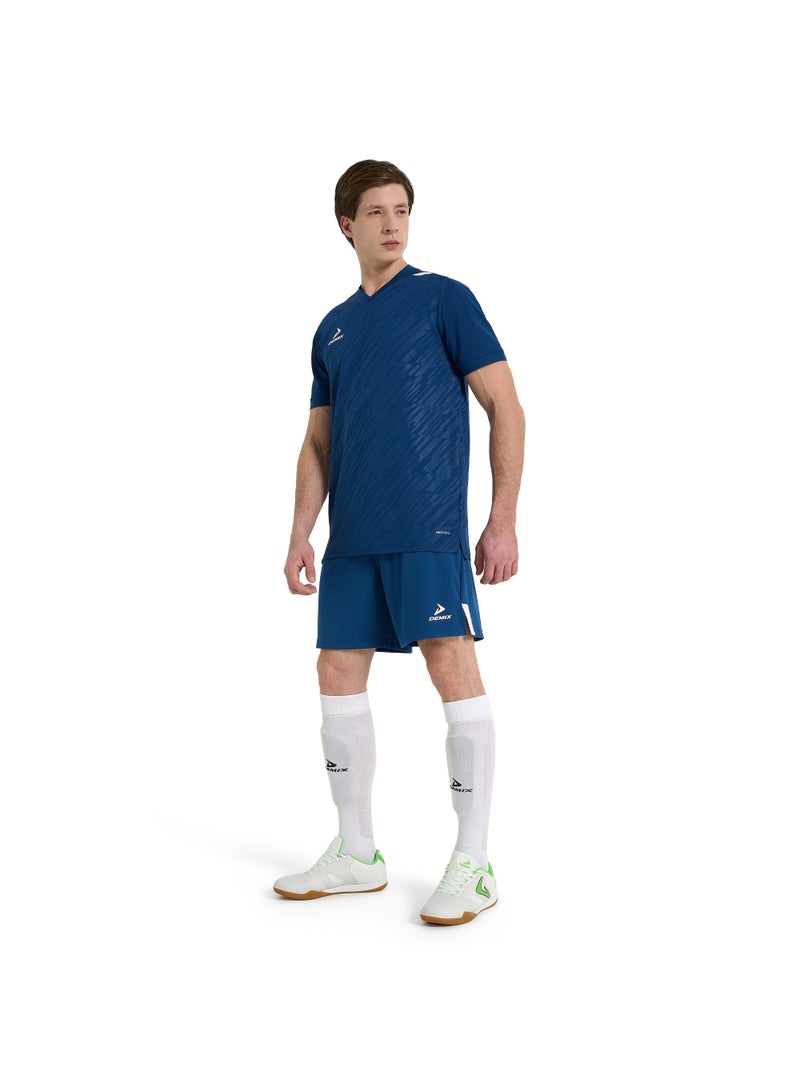 Demix Men's Soccer Shorts Ultimate Sho Sapphire, Demix, MOVI Wick Moisture-Wicking, Adjustable Waistband, Durable and Comfortable for Football Training and Matches - Image 4