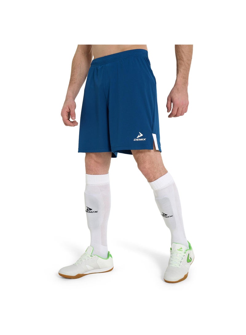 Demix Men's Soccer Shorts Ultimate Sho Sapphire, Demix, MOVI Wick Moisture-Wicking, Adjustable Waistband, Durable and Comfortable for Football Training and Matches - Image 2