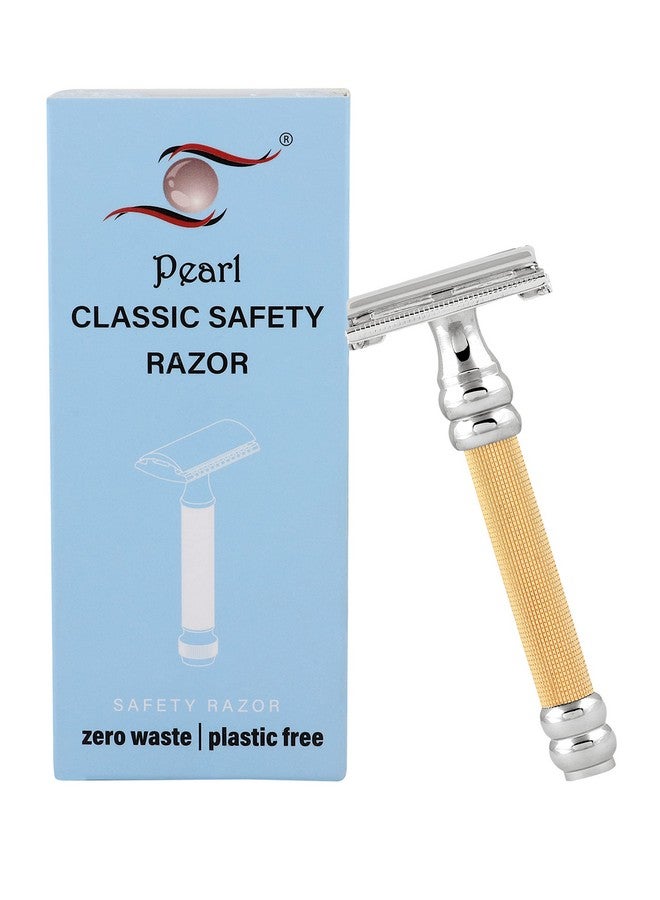 PEARL Shaving Double Edge Butterfly Safety Razor Sbf-11 (Gold) - Image 1