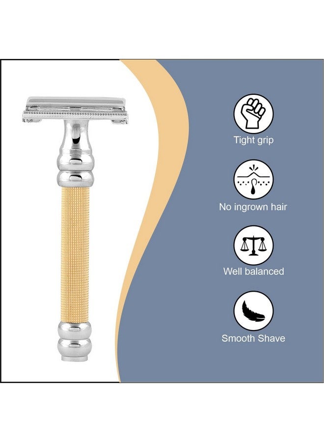 PEARL Shaving Double Edge Butterfly Safety Razor Sbf-11 (Gold) - Image 3