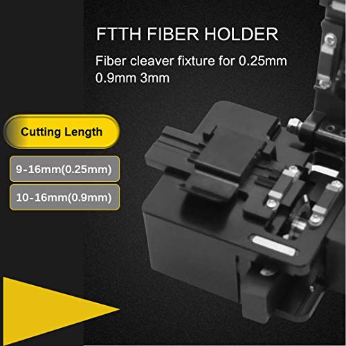 QIIRUN TM27 Optical Fiber Cleaver — High Precision Fiber Optic Cleaver with 16 Cleaving Spots & 48000 Cleaves, 3-in-1 Holder for 0.25mm 0.9mm 3.0mm Fiber, FTTH Fiber Cutter with Scrap Collector - Image 5