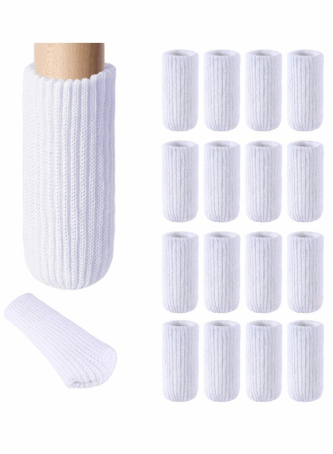 Chair Leg Socks 16 Pcs High Elastic Knitted Chair Leg Floor Protectors Thickening Furniture Socks  - Image 1