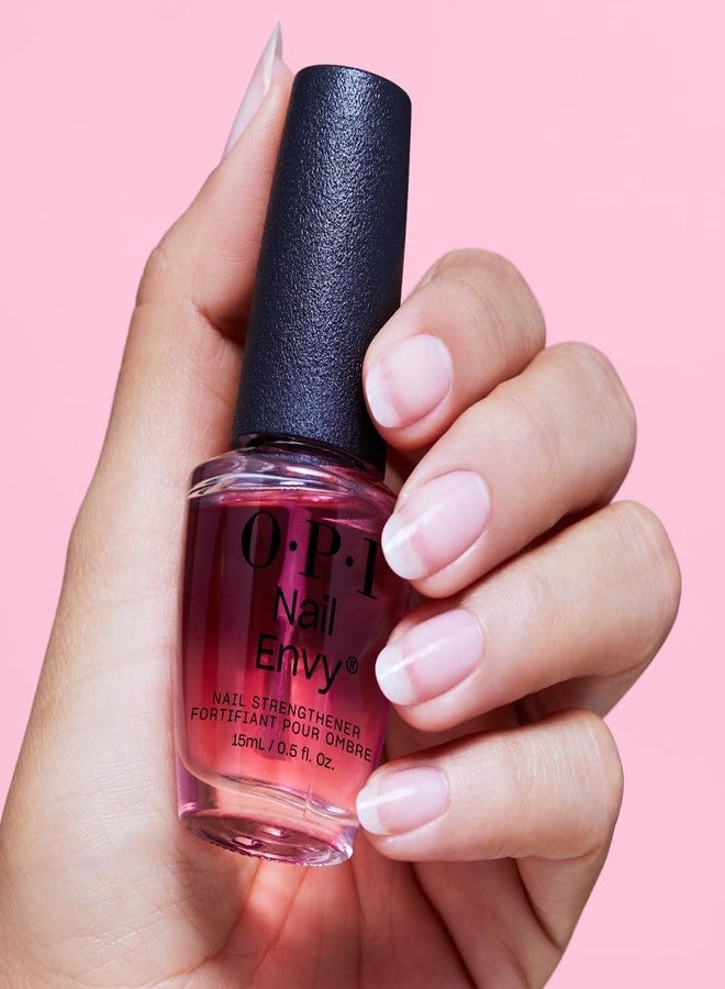 OPI Nail Envy, Colored Nail Strengthener Treatment, Vegan formula with Biotin, Calcium, Vitamin A, C and E, Repairs Damaged Nails, 95% Stronger Nails in 1 Week, Pink To Envy, Pink, 15ml - Image 4